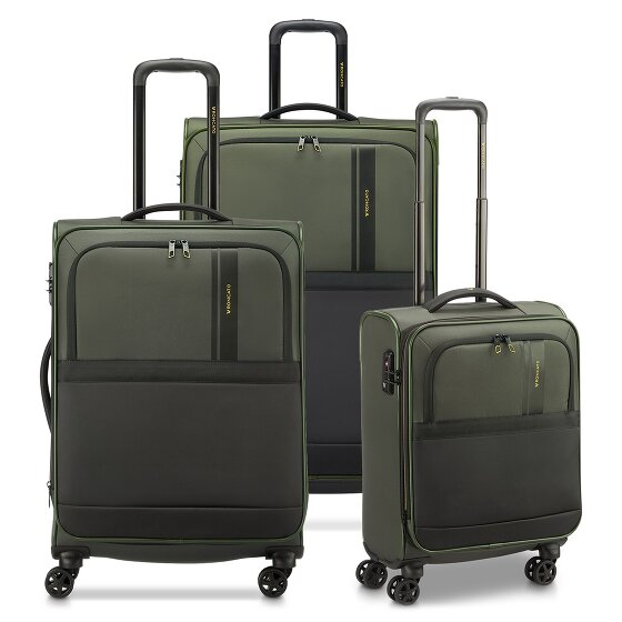 Roncato Metropolitan 4 roulettes Set de valises 3 pièces avec soufflet d'extension