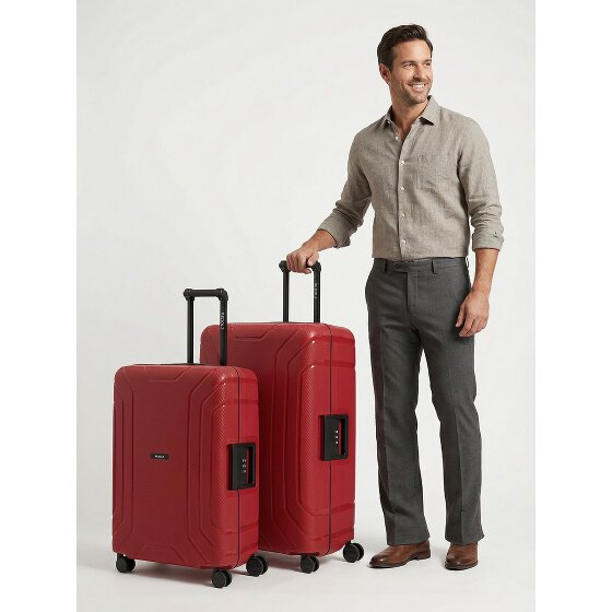 Redolz Essentials 15 Set de valises à 4 roulettes 2 pièces avec fermeture à trois points