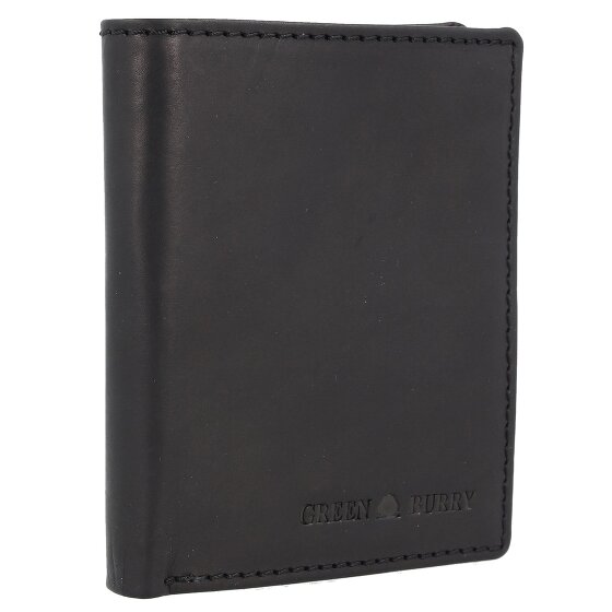 Greenburry Pure Black Porte-monnaie Protection RFID Cuir 11 cm