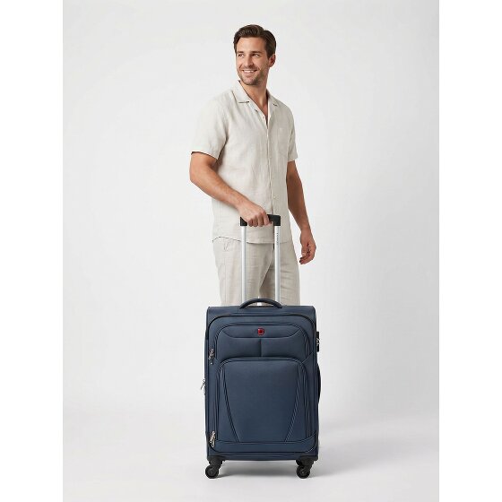 Wenger Beaumont 4 roulettes Trolley M 67 cm avec soufflet d'extension