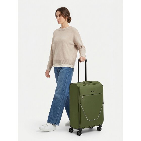 Stratic taska 4 roues Valise cabine M 65 cm avec soufflet d'extension