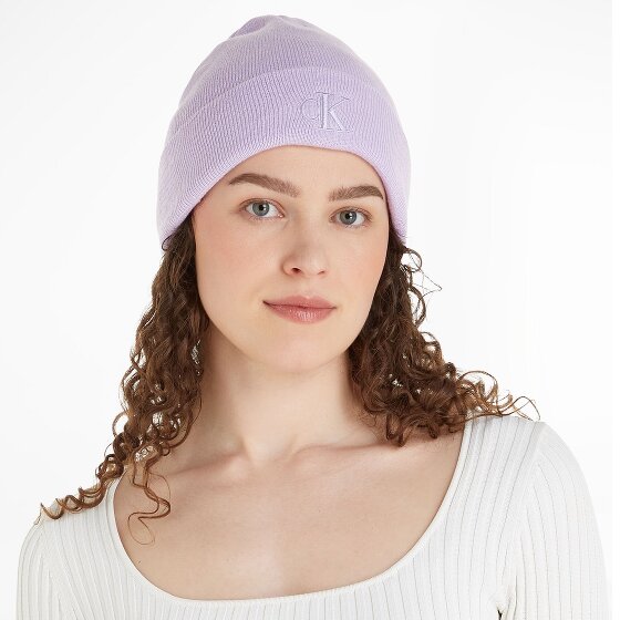 Calvin Klein Jeans Monogram Embro Bonnet tricoté