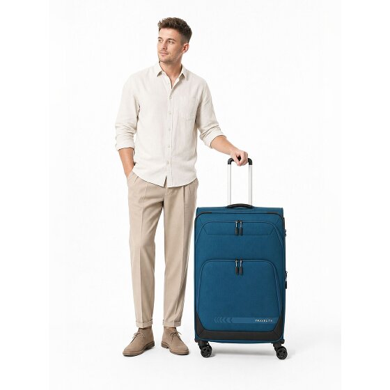 Travelite Kick Off 4 roues Valise cabine L 78 cm avec soufflet d'extension