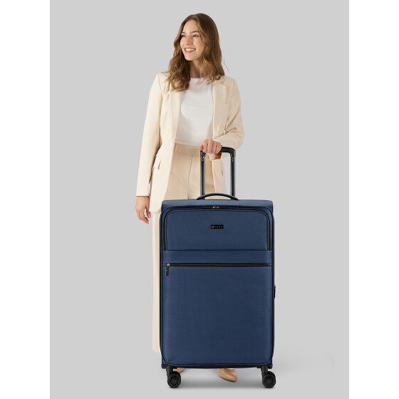 bugatti Valencia Soft 4 roues Valise cabine L 75 cm avec soufflet d'extension