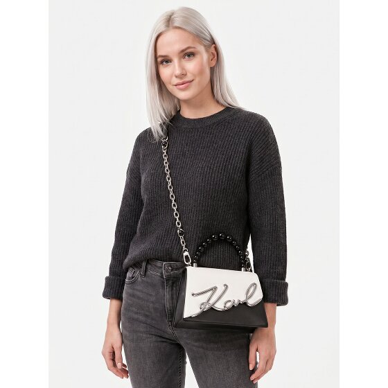 Karl Lagerfeld Signature 2.0 Sac à main Cuir véritable 21.5 cm