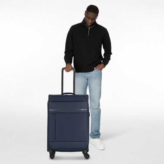 Jump Monthélys 4 roulettes Trolley 67 cm avec soufflet d'extension