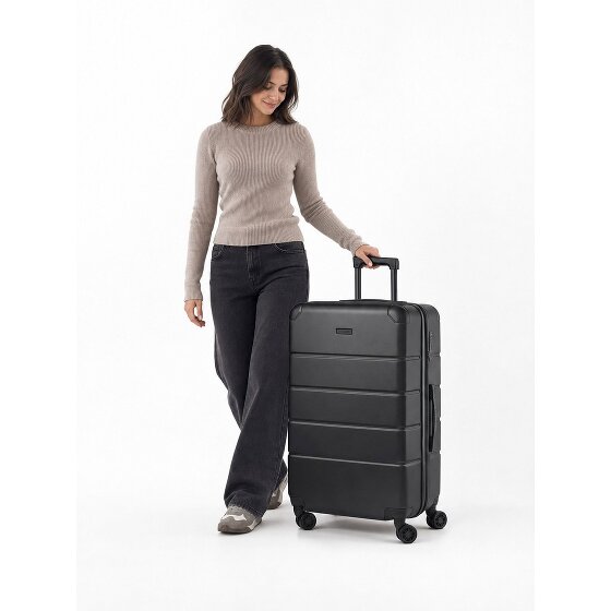 Police Dublin 4 roues Valise cabine L 75 cm avec soufflet d'extension