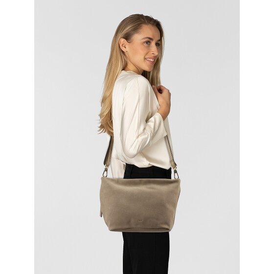 abro Ebony Sac à bandoulière Cuir véritable 39 cm
