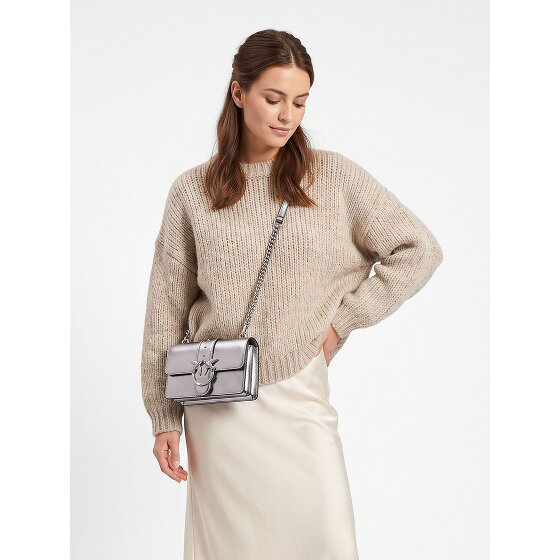 PINKO Love One Mini Sac à bandoulière Cuir véritable 20 cm