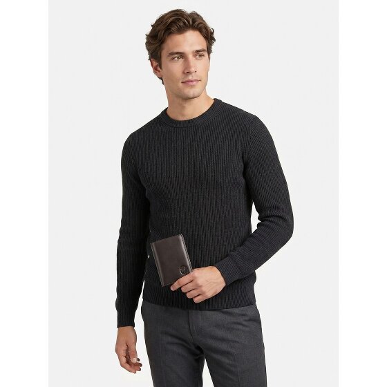 oxmox Leather Porte-monnaie Protection RFID Cuir véritable 10 cm