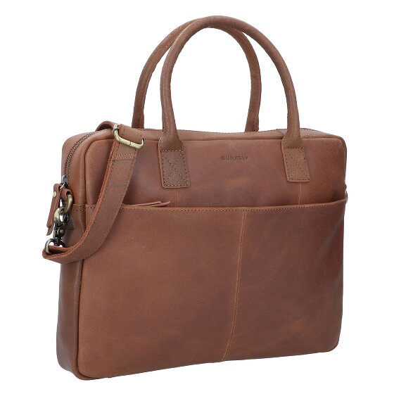 Burkely Vintage Attaché-case Cuir véritable 37 cm Compartiment ordinateur