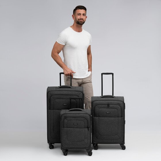 Redolz Essentials 12 THREE SET 4 roues Set de valises 3 pièces avec soufflet d'extension