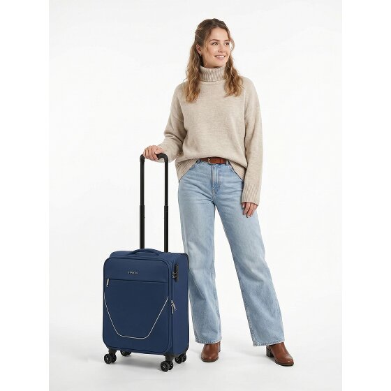 Stratic taska 4 roues Valise cabine S 55 cm avec soufflet d'extension