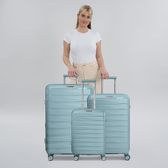 Franky London 4 roulettes Set de valises 3 pièces avec soufflet d'extension