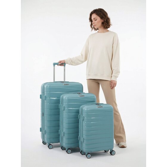 Franky London 4 roues Set de valises 3 pièces avec soufflet d'extension