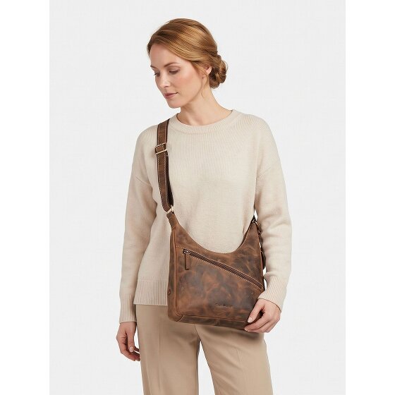 Greenburry Vintage Sac à bandoulière Cuir véritable 31 cm