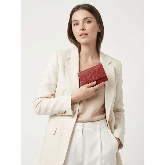 Lazarotti Porte-monnaie « Bologna » en cuir XL avec compartiment à fermeture éclair sur tout le pourtour, Cuir, 14 cm