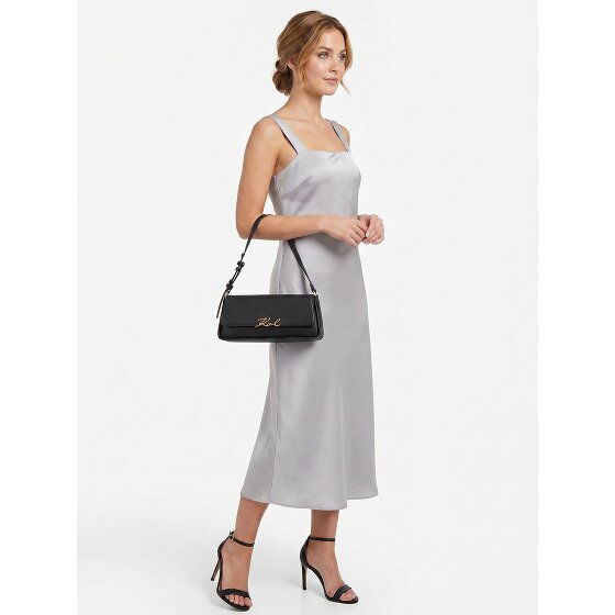 Karl Lagerfeld Signature Sac à bandoulière Cuir véritable 32.5 cm