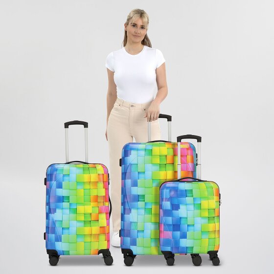 Nowi Santa Cruz 4 roulettes Set de valises 3 pièces