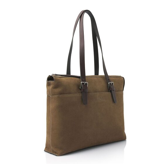 Castelijn & Beerens Nubuck Sac à bandoulière Cuir 40 cm Compartiment pour ordinateur portable