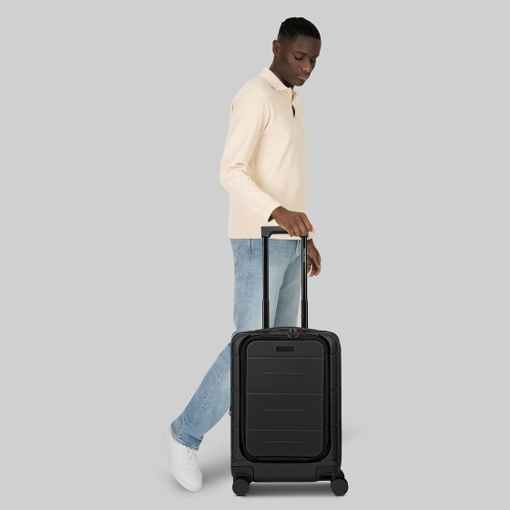Police London 4 roues Valise cabine 55 cm Compartiment ordinateur avec soufflet d'extension