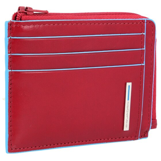 Piquadro Blue Square Porte-cartes de crédit RFID en cuir 11 cm