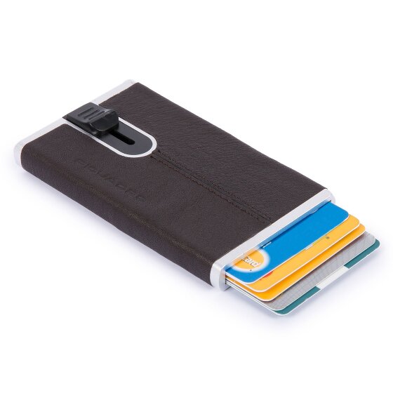 Piquadro Black Square Porte-cartes de crédit RFID en cuir 6 cm