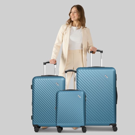 Check.In Paradise 2.0 4 roulettes Set de valises 3 pièces avec soufflet d'extension