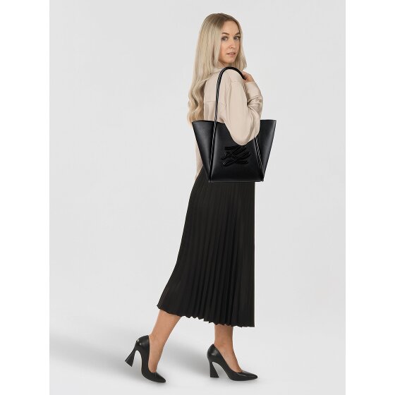 Karl Lagerfeld Autograph Sac de shopper Cuir véritable 40 cm