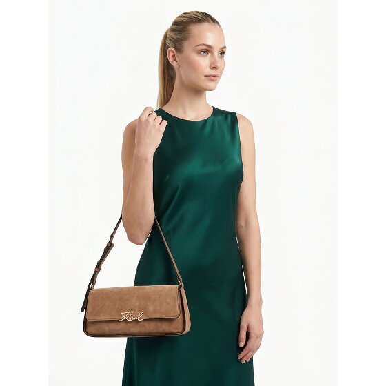 Karl Lagerfeld Signature Sac à bandoulière Cuir véritable 32.5 cm