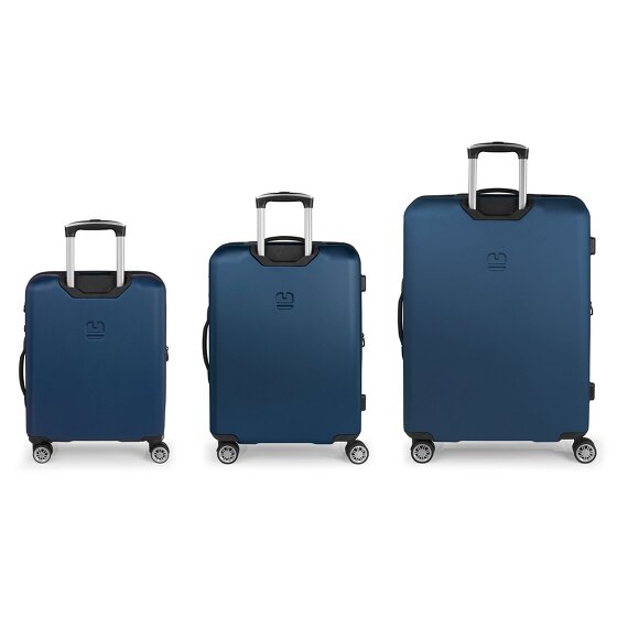 Gabol Escape 4 roulettes Set de valises 3 pièces avec soufflet d'extension