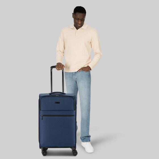 bugatti Valencia Soft 4 roulettes Trolley M 65 cm avec soufflet d'extension