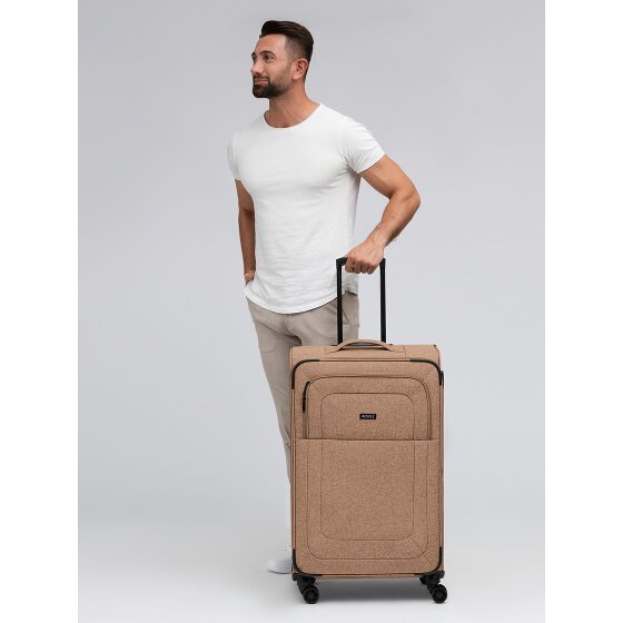 Redolz Essentials 12 LARGE 4 roulettes Trolley 79 cm avec soufflet d'extension