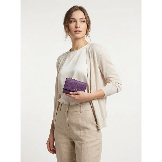 Lazarotti Porte-monnaie « Bologna » en cuir XL avec compartiment à fermeture éclair sur tout le pourtour, Cuir, 14 cm