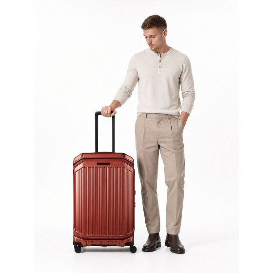 Piquadro PQ-Light 4 roues Valise cabine M 69 cm avec soufflet d'extension