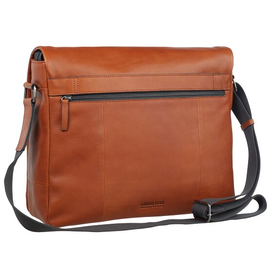 Leonhard Heyden Hamburg Messenger en cuir, 38 cm, compartiment pour ordinateur portable
