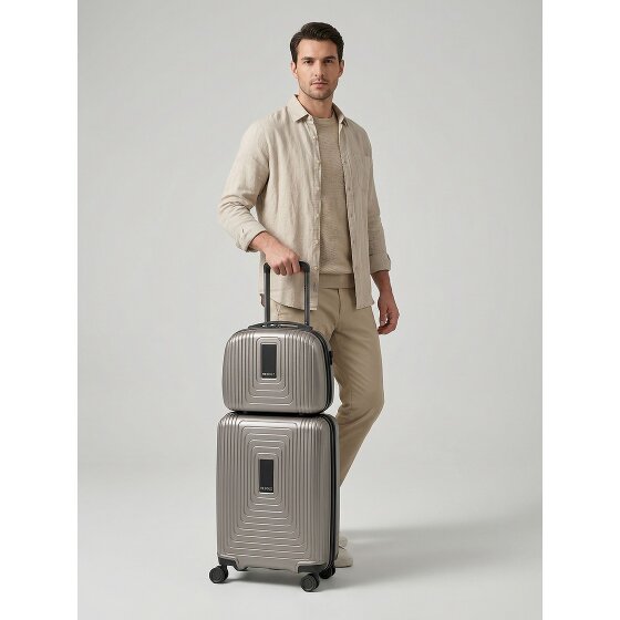 Redolz Essentials 14 – Set de valises 2 pièces : valise cabine avec soufflet d'extension et Vanity-case