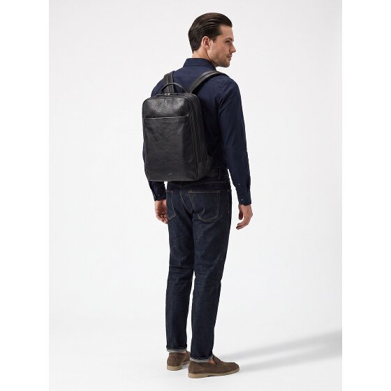 Jost Glasgow Daypack Protection RFID Cuir véritable 44 cm Compartiment ordinateur
