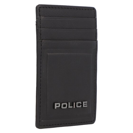 Police PT16-08536 Porte-cartes de crédit en cuir 7 cm avec pince à billets