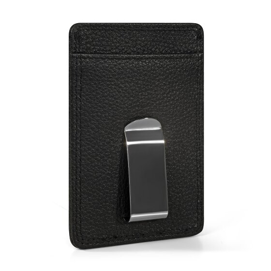 Redolz Leather Essentials Porte-cartes de crédit RFID en cuir 7 cm avec pince à billets