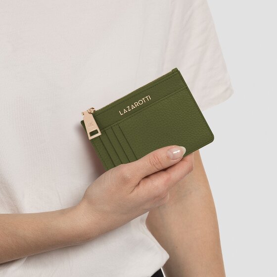 Lazarotti Bologna Leather Étui à clés en cuir 11,5 cm avec poche Air Tag