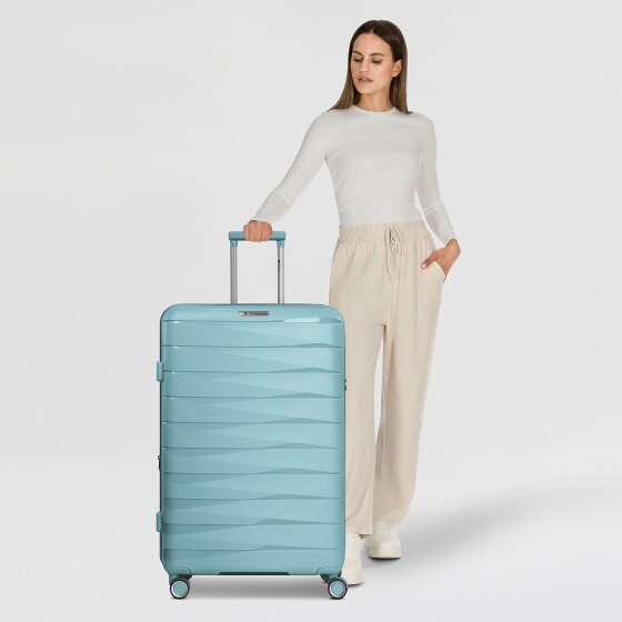 Franky London 4 roulettes Trolley L 74 cm avec soufflet d'extension