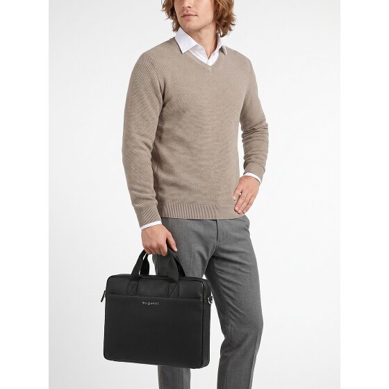 bugatti Valencia Attaché-case Cuir véritable 40 cm Compartiment ordinateur