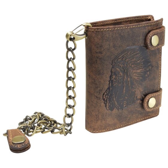Greenburry Porte-monnaie Vintage Indian en cuir 10 cm