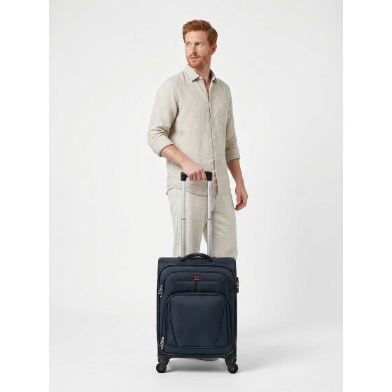 Wenger Beaumont 4 roulettes Trolley de cabine S 54 cm avec soufflet d'extension