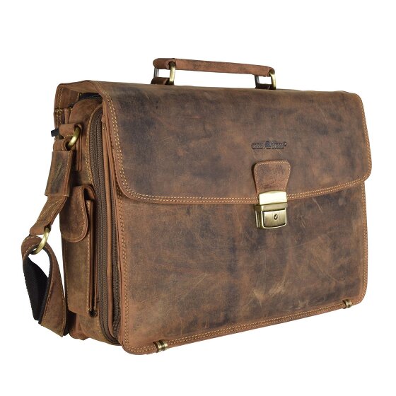 Greenburry Porte-documents Vintage en cuir 40 cm pour ordinateur portable