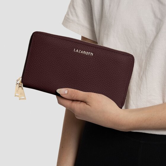 Lazarotti Bologna Leather Porte-monnaie Protection RFID Cuir 20 cm