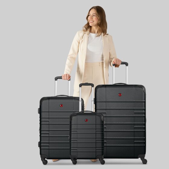 Wenger Amplar Evo 4 roulettes Set de valises 3 pièces avec soufflet d'extension
