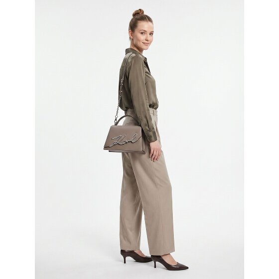 Karl Lagerfeld Signature 2.0 Sac à main Cuir véritable 26 cm