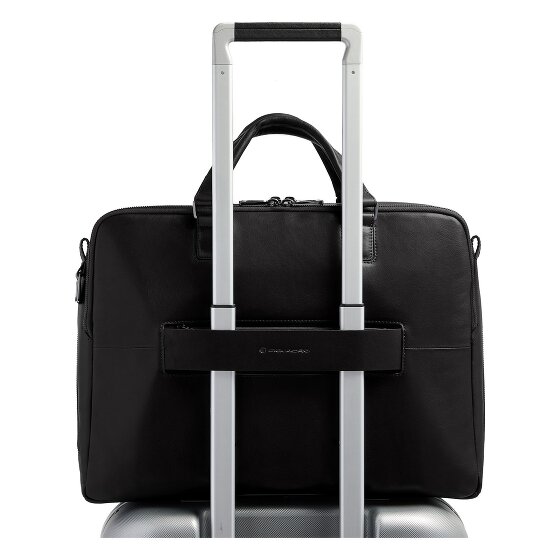 Piquadro Victor Attaché-case Protection RFID Cuir véritable 43 cm Compartiment ordinateur